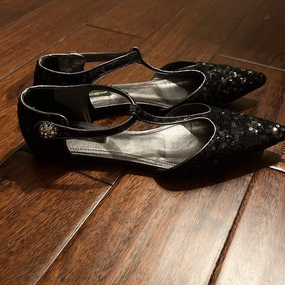 Dolce & Gabbana Black Sequenced Flats - Picture 2 of 3